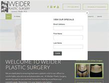 Tablet Screenshot of drweider.com